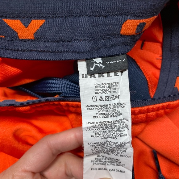 Oakley Running Sport Shorts Ohydrolix orange sz L Mens - Picture 6 of 9